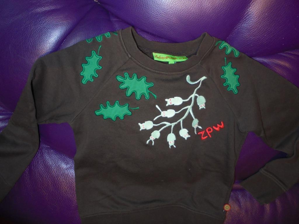 Pull marron  enfant « Zulupapuwa » W van Beirendonck 128, Garçon ou Fille, Enlèvement ou Envoi, Chemise ou À manches longues, Walter van Beirendonck