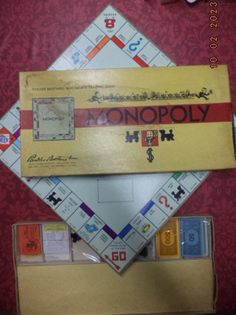 MONOPOLY spel: ''Parker Brothers Inc. U.S.A.'' Taal: Engels., Vijf spelers of meer, Ophalen of Verzenden, Gebruikt, Parker Brothers  U.S.A.