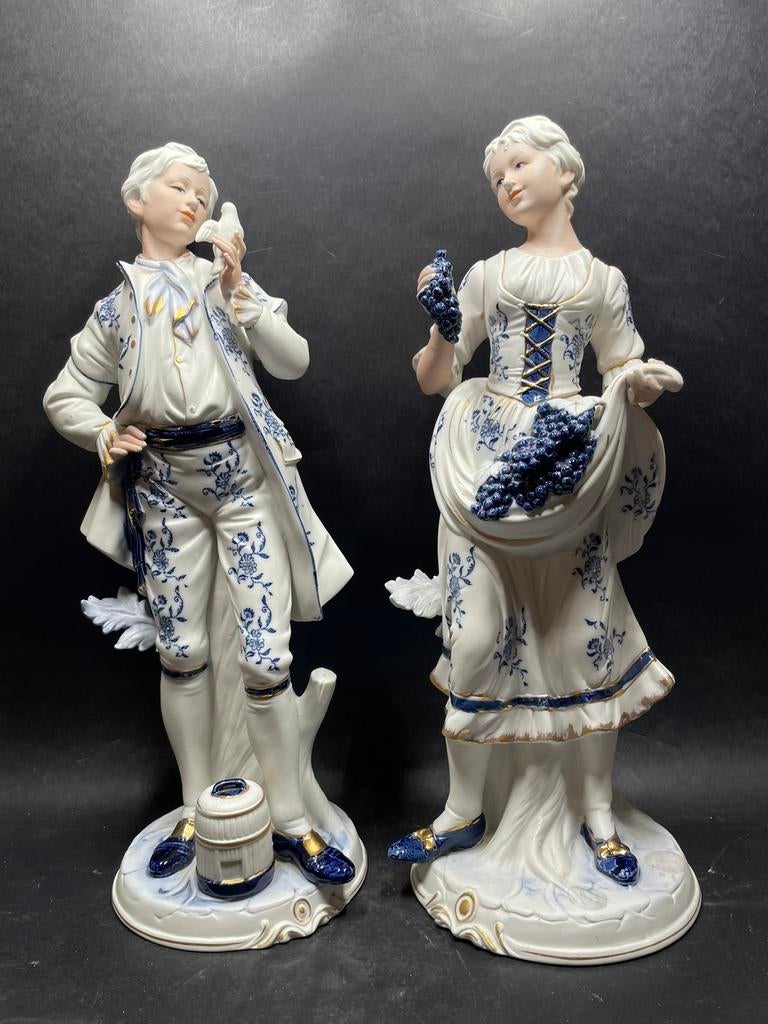 Grande statue en porcelaine de 42 cm en parfait état, Enlèvement