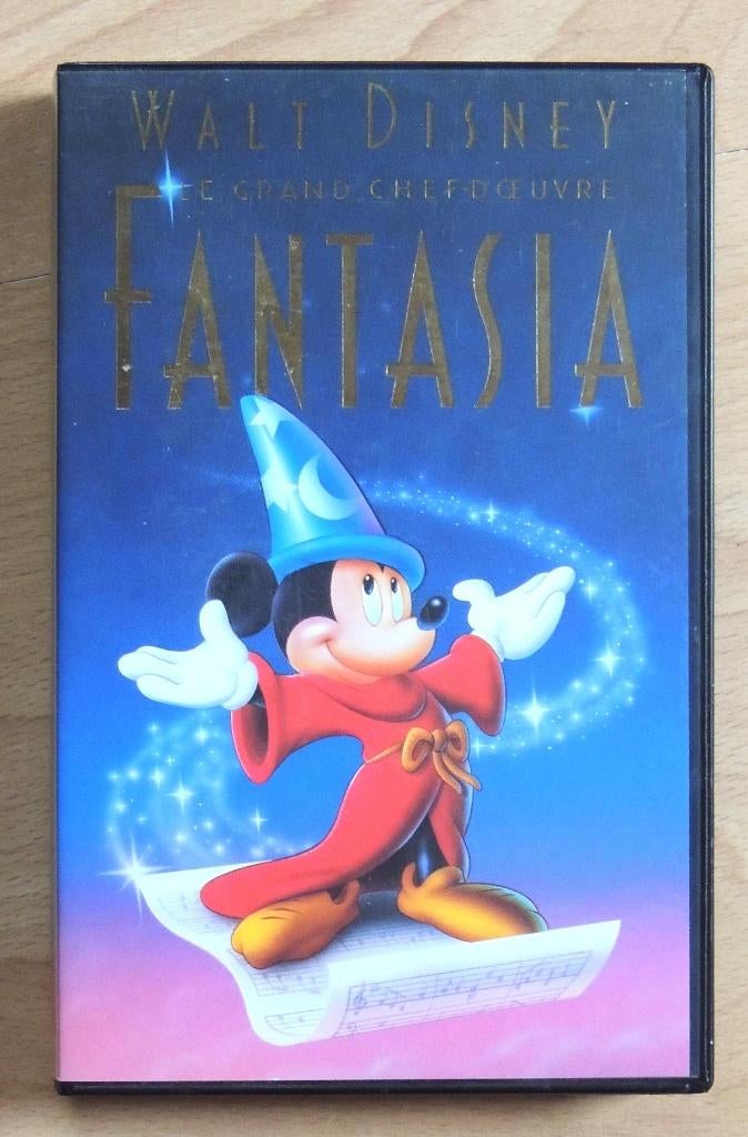 Cassette vidéo VHS Walt Disney FANTASIA, Envoi, Comme neuf, Dessins animés et Film d'animation, Dessin animé