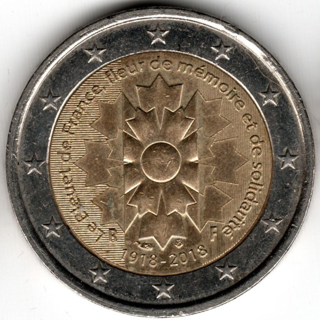 Frankrijk : 2 Euro 2018 Korenbloem  KM#2458  Ref 16323, Postzegels en Munten, Ophalen of Verzenden, Frankrijk, 2 euro, Losse munt