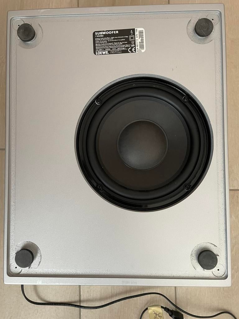 Caisson de basses Loewe + 5 boxes Loewe, Enlèvement, Comme neuf, Subwoofer