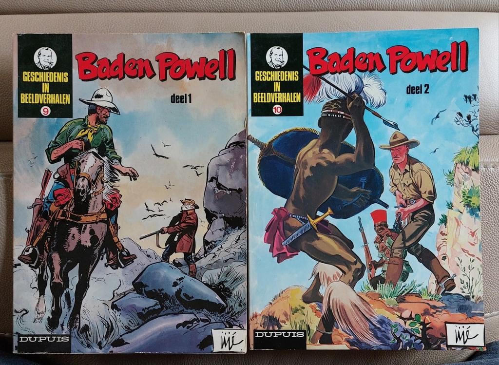 STRIPS  - BADEN POWELL -  DEEL 1 & 2 -SAMEN voor  4€, Enlèvement ou Envoi, Comme neuf