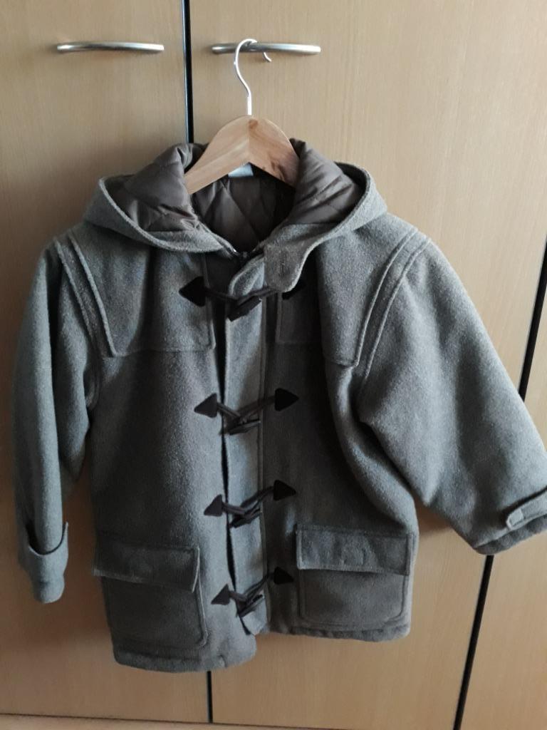 Manteau en laine taupe 8 ans, Garçon, A l'heure anglaise, Enlèvement, Utilisé