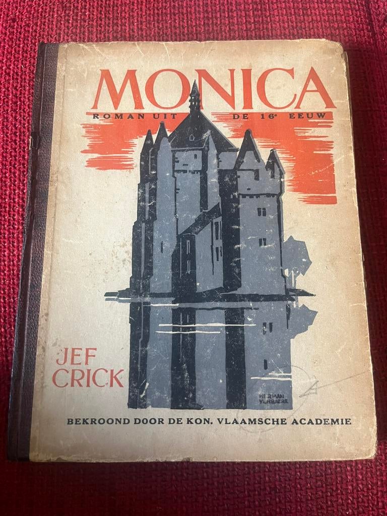 Oud boek Aalst Monica Roman uit de 16de eeuw door Jef Crick, Antiek en Kunst, Ophalen