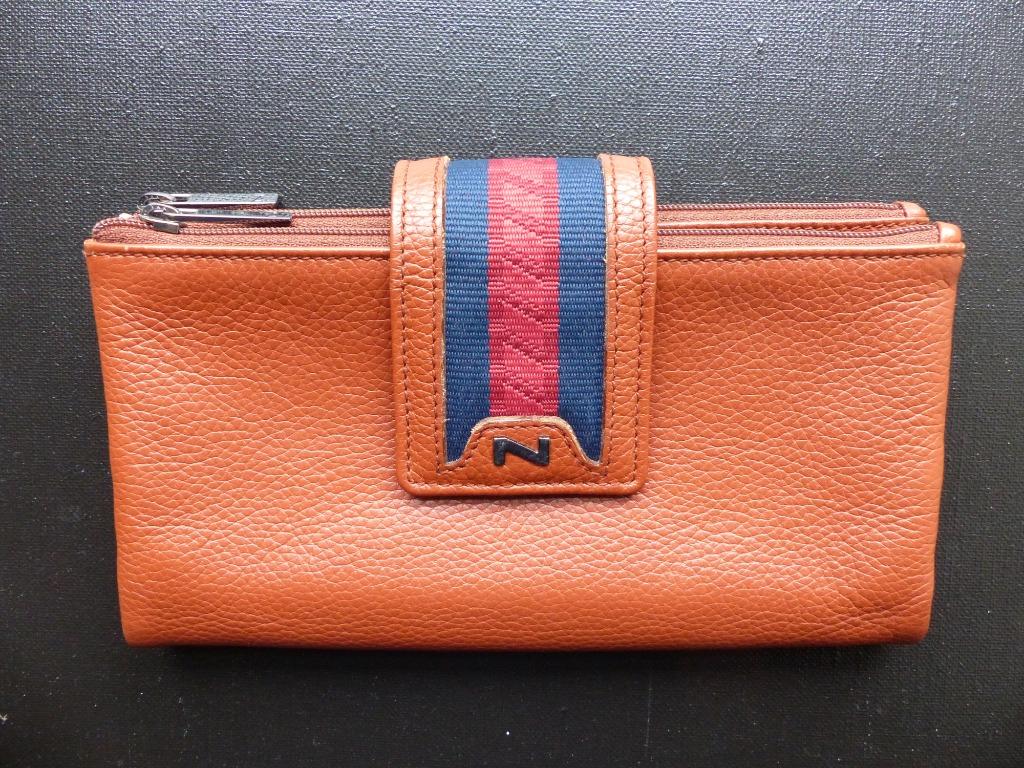 Portefeuille Nathan cognac, Enlèvement ou Envoi, Comme neuf, Brun