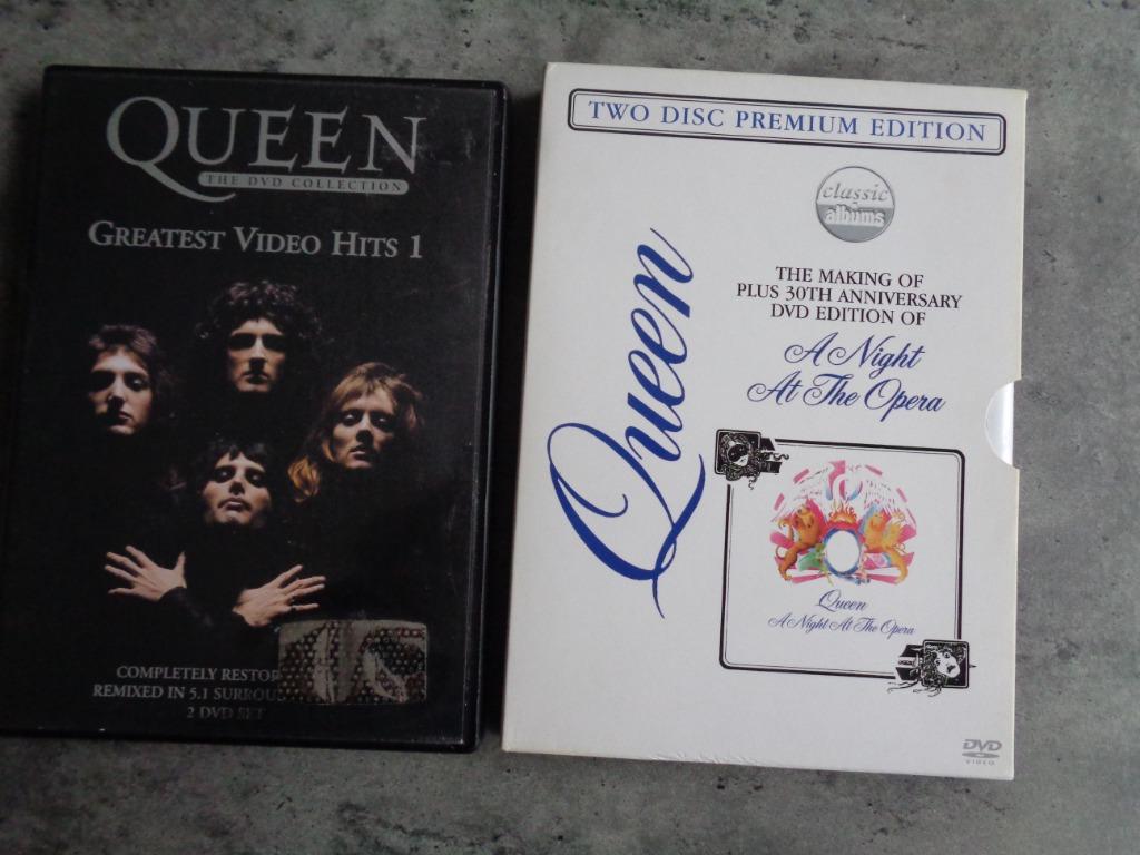DVD 2X queen freddie mercury  GREATEST HITS NIGHT OPERA, Cd's en Dvd's, Ophalen of Verzenden