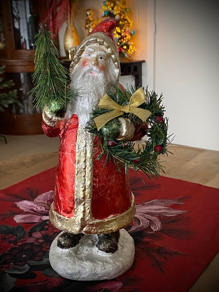 Nostalgische Kerstman metalic 🎄🎅🏻, Diversen, Kerst, Ophalen of Verzenden, Zo goed als nieuw