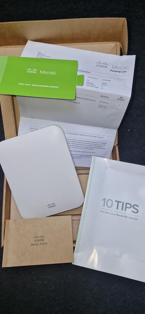 Cisco Meraki MR18 new never claimed never used, Ophalen