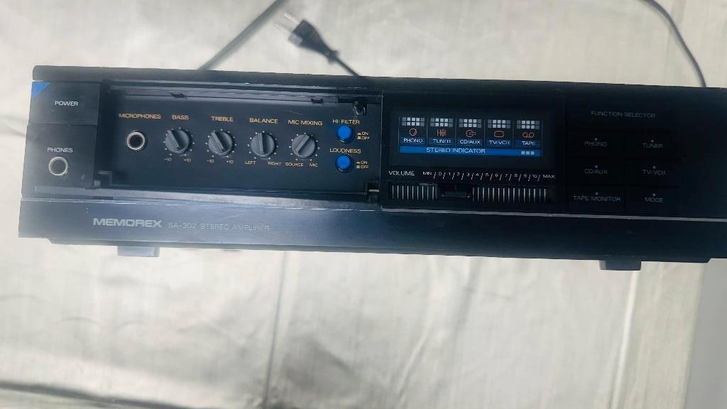 Amplificateur stéréo Memorex SA-302 stereo amplifier, Autres marques, Moins de 60 watts, Enlèvement, Stéréo