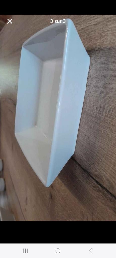 10 witte soepborden vierkante vorm Cosy Trendy, Ophalen, Zo goed als nieuw, Keramiek, Bord(en)