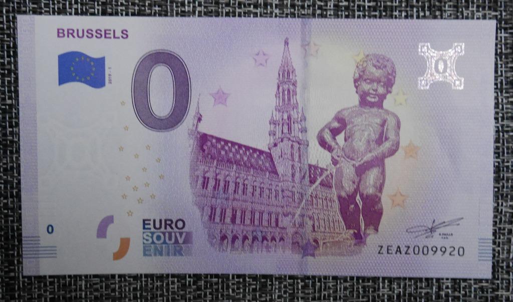 Billet 0 Euro Belgique 2019-1 Brussels, Envoi, Belgique, Série