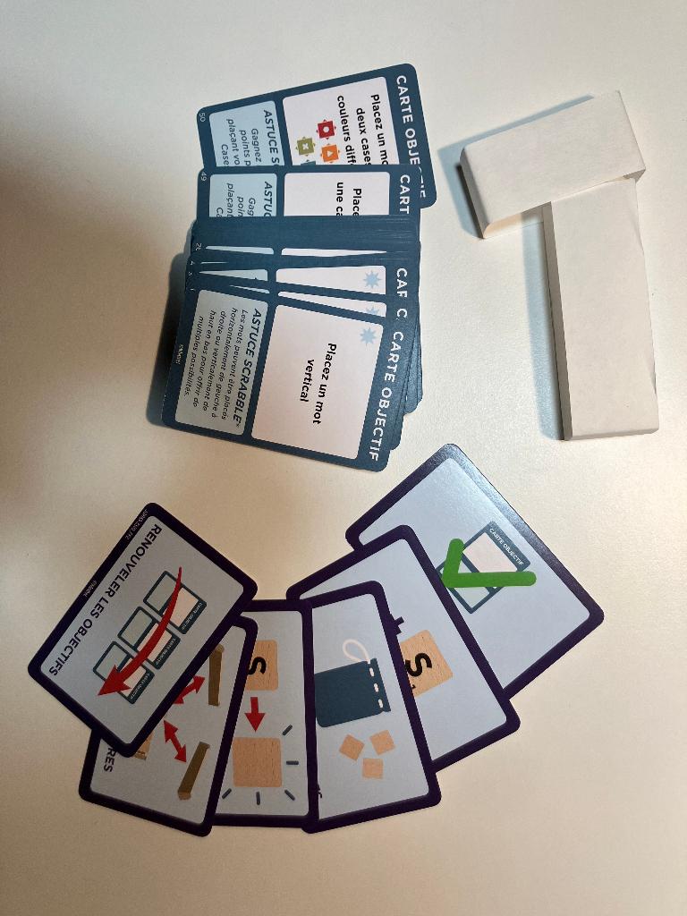 Scrabble opdrachtkaarten Franstalig (Français!) *Nieuw*, Een of twee spelers, Ophalen, Nieuw, Mattel games
