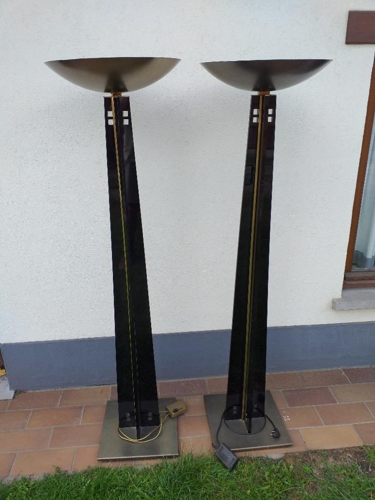 Staande lamp Belgo Chrom 2 stuks jaren 80 stijl lamp, Enlèvement, Utilisé