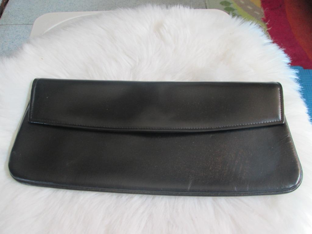 sac pochette noir vintage, Ophalen of Verzenden, Zo goed als nieuw, Zwart, Avondtasje