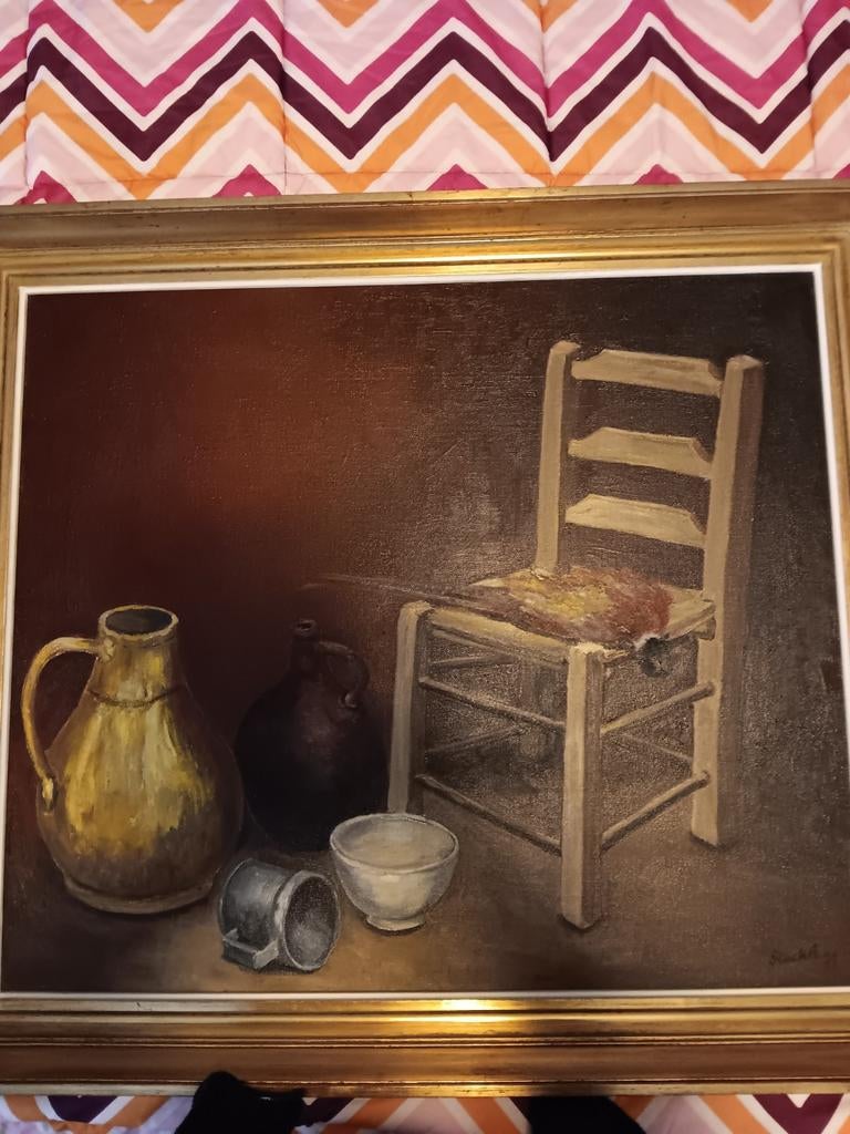 Schilderij op doek jacht stilleven, Enlèvement
