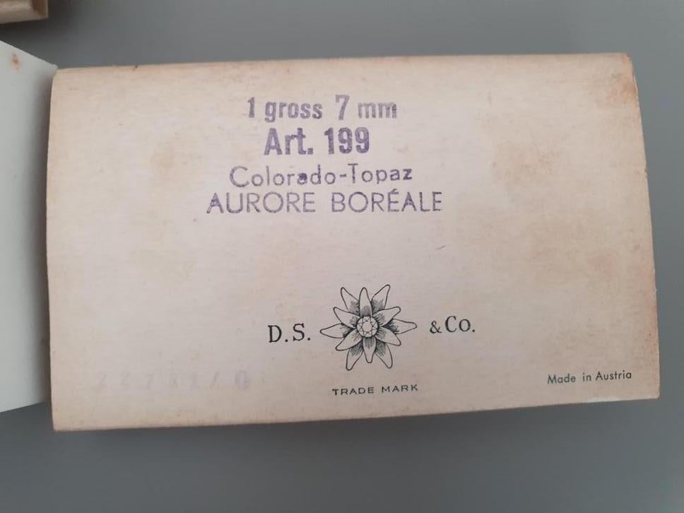 Cristal Aurore Boréale vintage art.199 Topaze du Colorado 7, Enlèvement ou Envoi, Comme neuf