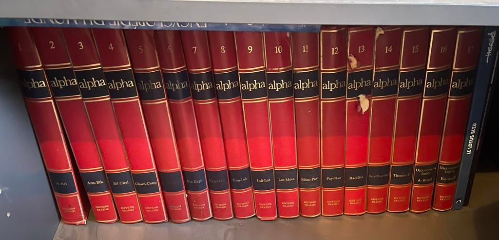 Encyclopédie Alpha en 17 volumes, Livres, Encyclopédies, Utilisé, Série complète, Général, Enlèvement