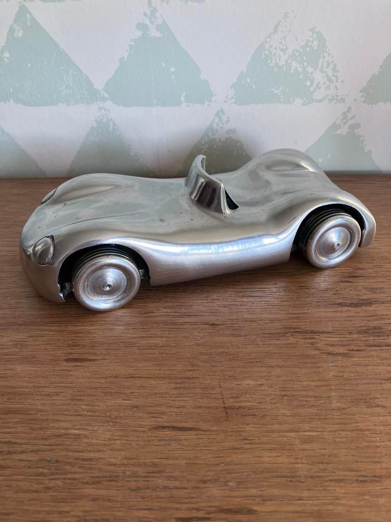 Vintage aluminium speelgoed sportauto, Ophalen of Verzenden