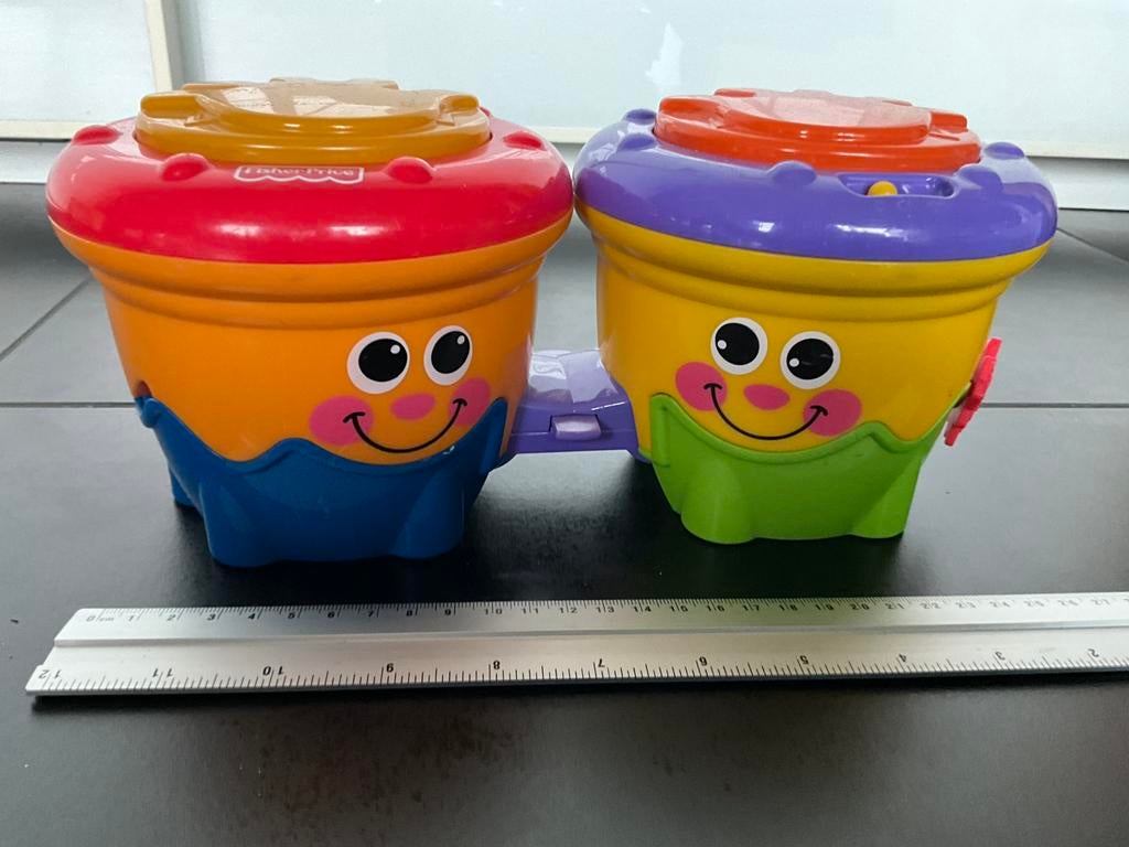 Trommel fisher price, Ophalen, Gebruikt, Met licht