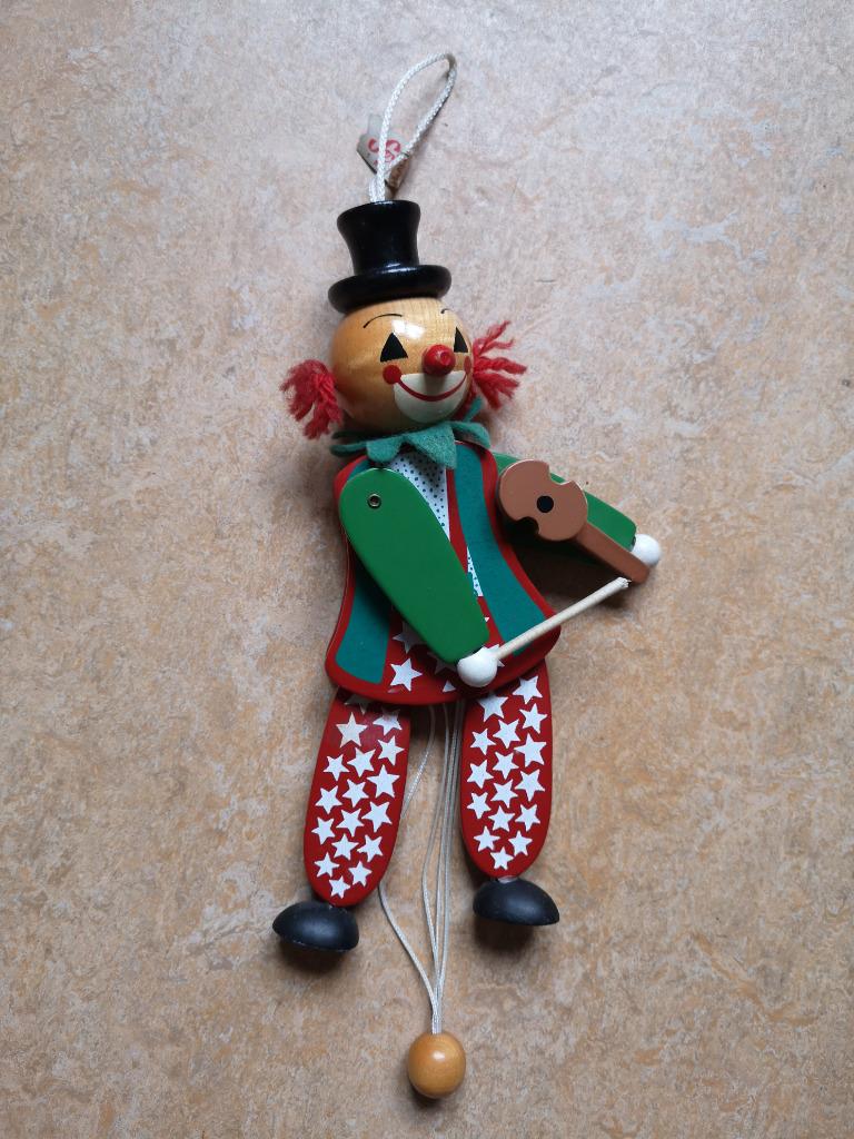 Clown marionet, Verzamelen, Poppen, Ophalen, Zo goed als nieuw, Overige typen