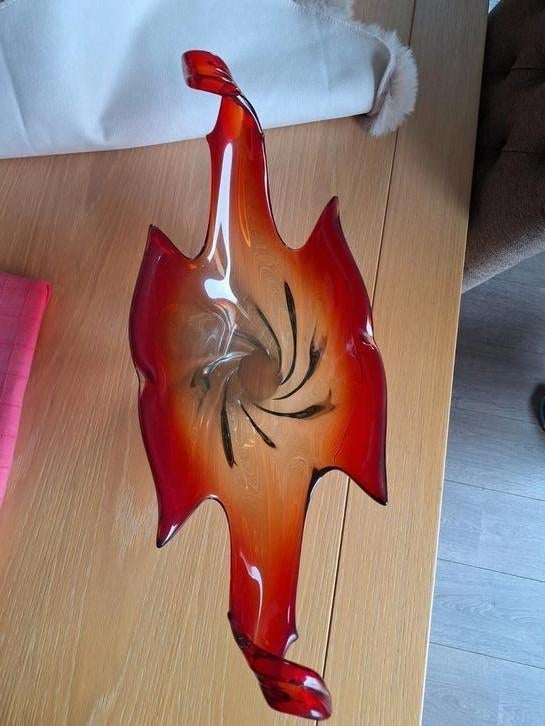 Grote vintage Murano fruitschaal jaren 50/60, Ophalen of Verzenden