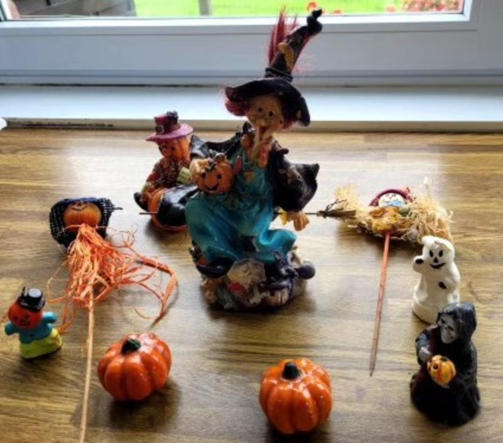 HALLOWEEN, set van 9 karakters in goede staat., Ophalen of Verzenden, Gebruikt