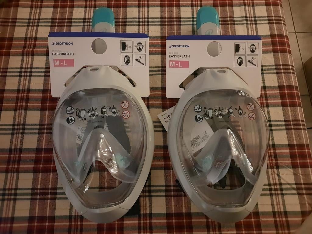 Masques de plongée Easybreath pour adultes - comme neufs, Enlèvement ou Envoi, Comme neuf