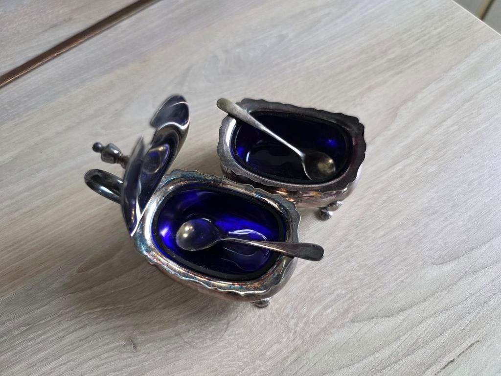 Klein verzilverd dessertschaaltje, Ophalen of Verzenden