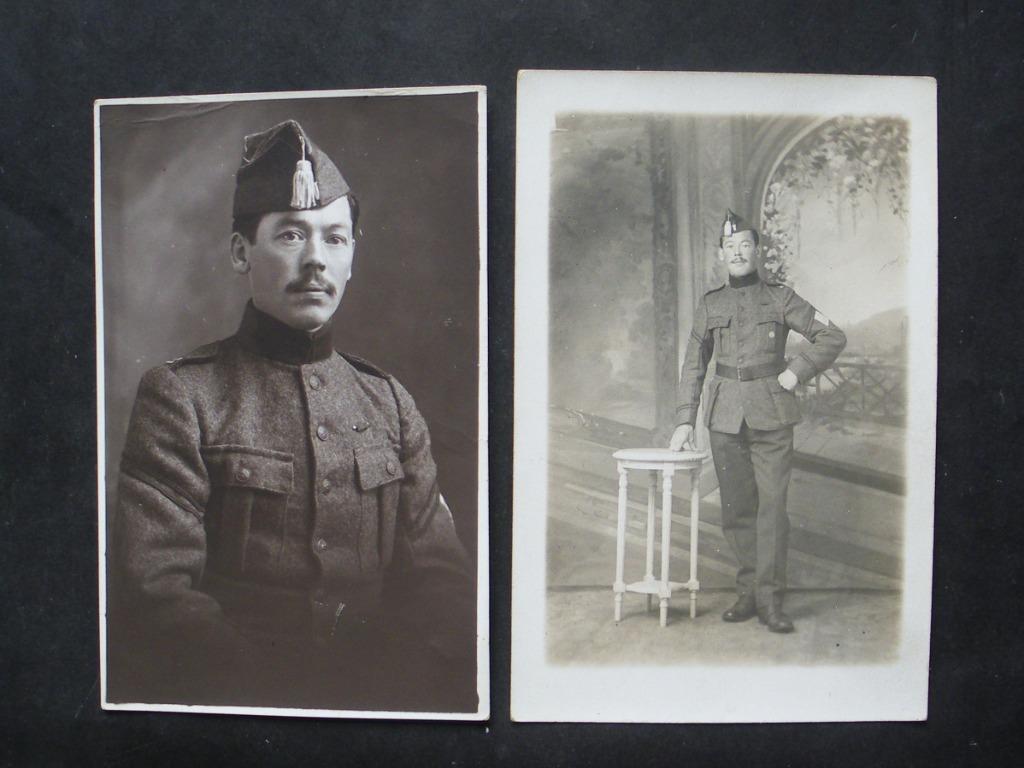 Photos argentiques de militaire belge ayant servi en 14-18, Envoi, Armée de terre, Photo ou Poster