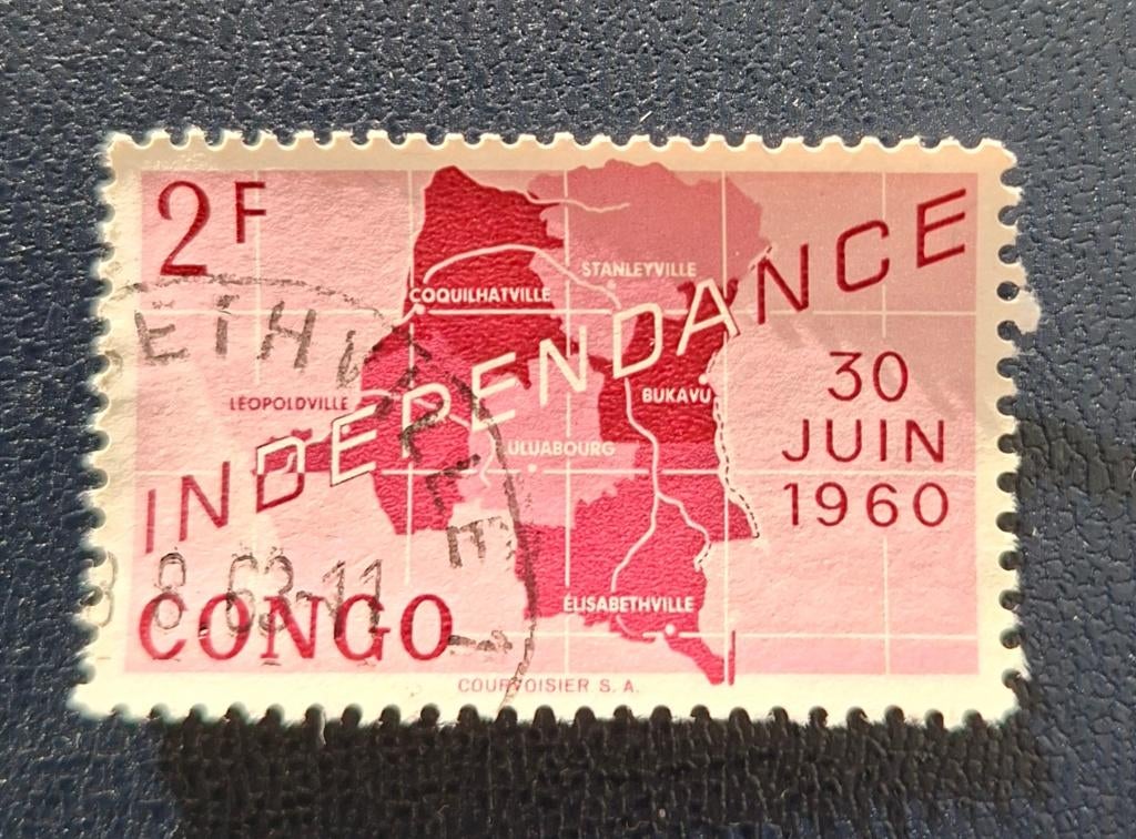 Timbre OBP 376 de la République du Congo, Enlèvement ou Envoi, Affranchi