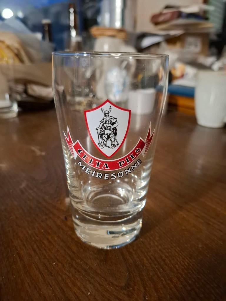 Celta Pils Meiresonne glas, Verzamelen, Verzenden, Gebruikt, Glas of Glazen, Overige merken