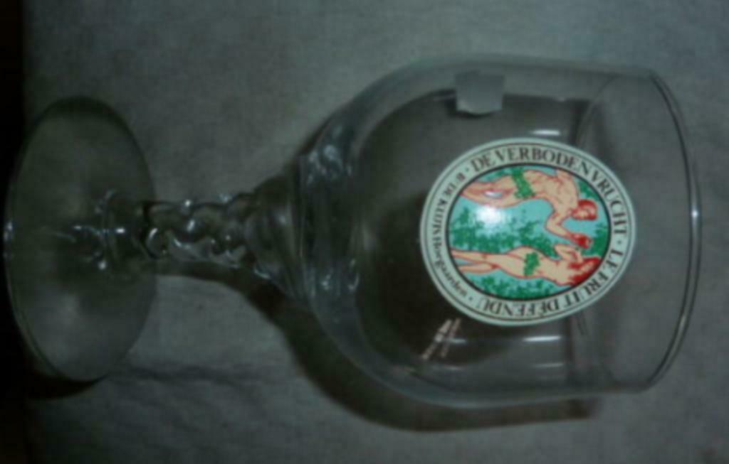 #L bier glas DE VERBODEN VRUCHT br. De Kluis Hoegaarden, Ophalen of Verzenden, Nieuw, Bierglas