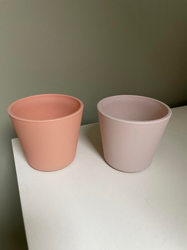 2 Mini bloempotjes, Ophalen of Verzenden, Zo goed als nieuw