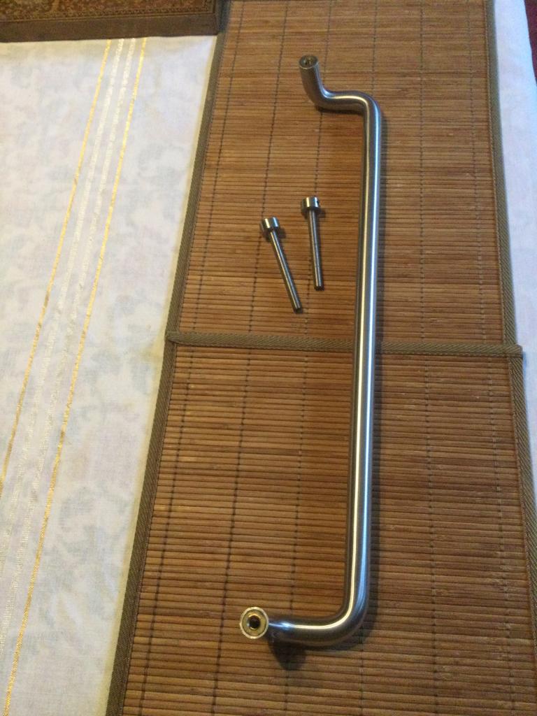 Inox deurtrekker deurklink, Enlèvement, Comme neuf, Inox, Loquet ou Poignée