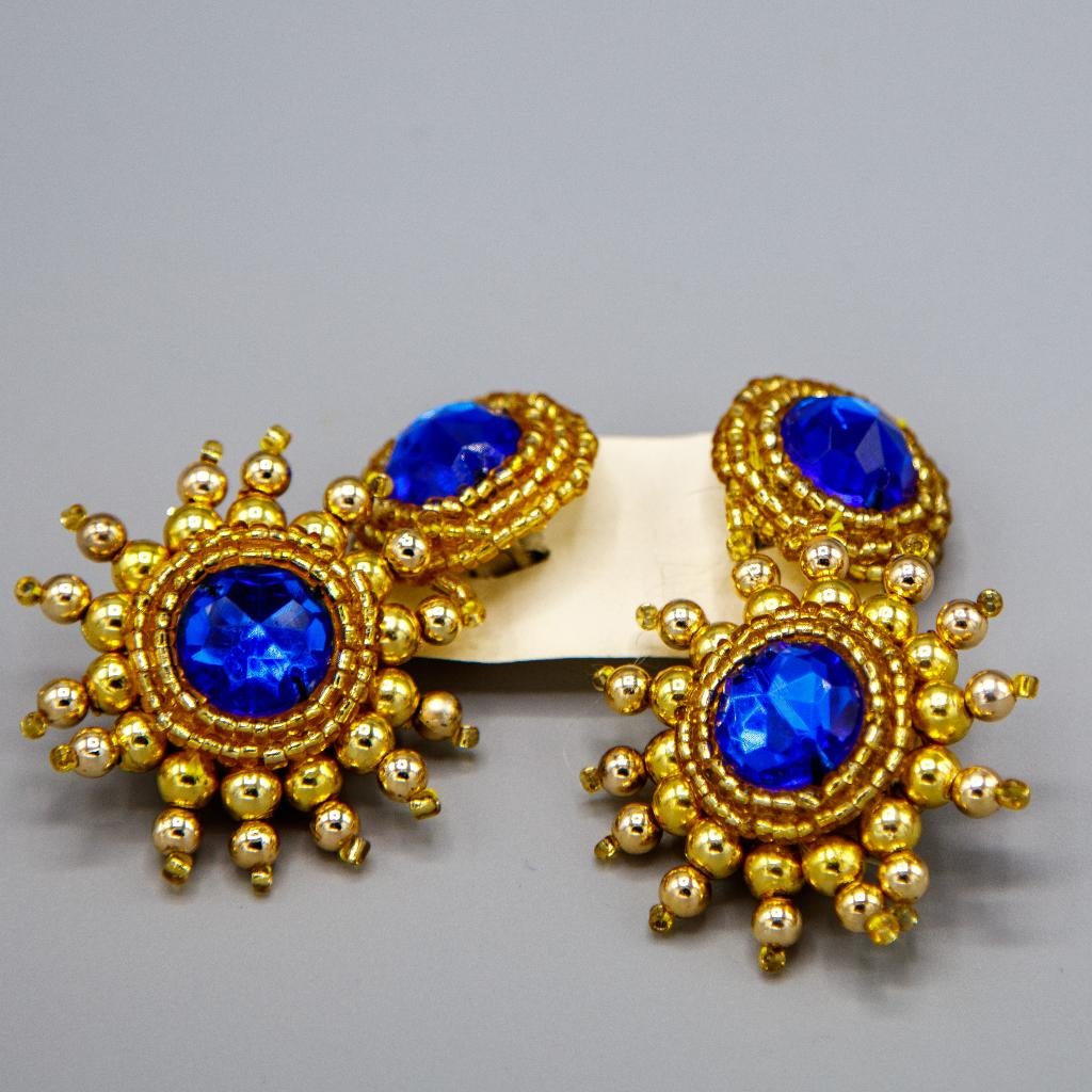 grandes boucles d'oreilles, Enlèvement ou Envoi, Neuf, Puces ou Clous, Avec strass