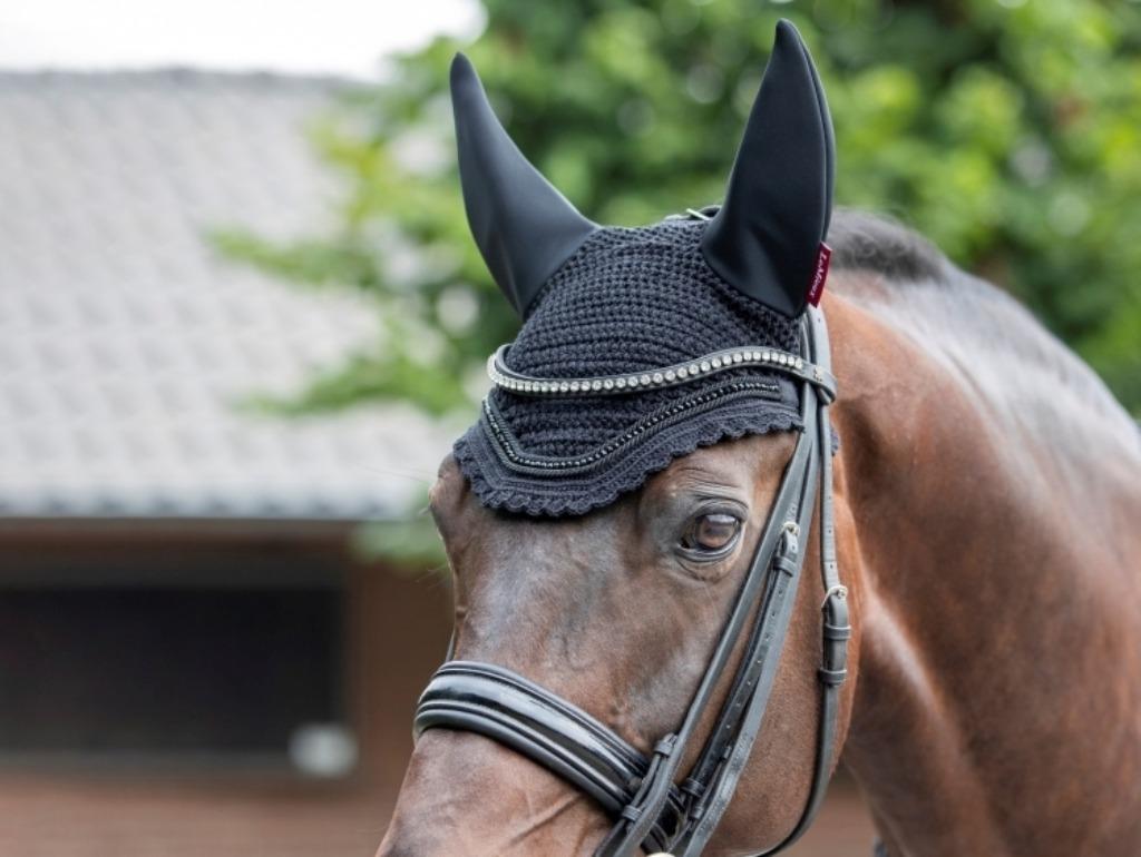 LeMieux Acoustic Diamante oornetje Zwart, Animaux & Accessoires, Chevaux & Poneys | Brides & Harnachement, Neuf, Dressage, Enlèvement ou Envoi