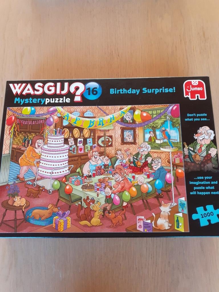 Wasgij puzzel 16, Mystery, Birthday Surprise, Ophalen of Verzenden, Zo goed als nieuw