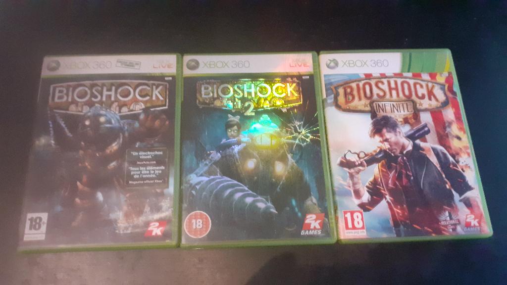 Collection Bioshock pour Xbox 360, Consoles de jeu & Jeux vidéo, Jeux | Xbox 360, 1 joueur, Enlèvement, Utilisé, Aventure et Action