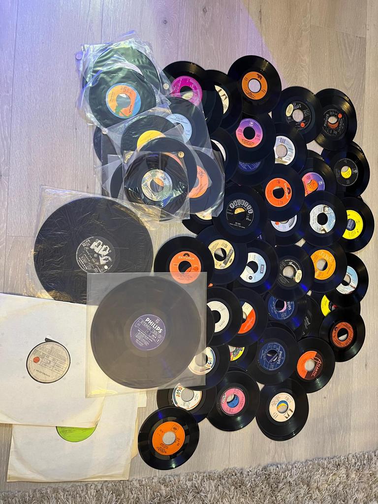 Vinyl lot singles en lp’s, Ophalen