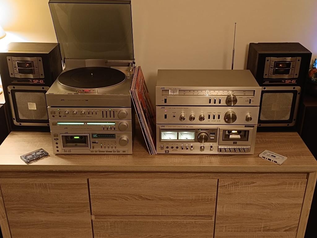 Zeldzame stereoketen vintage JVC van 80 en 82, Audio, Tv en Foto, Stereoketens, Ophalen, Tuner of Radio, JVC, Draagbaar
