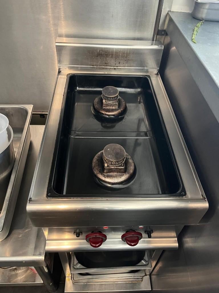 Réchaud gaz professionnel Diamond – 2 feux inox, Articles professionnels, Enlèvement, Utilisé, Cuisinière, Friteuse et Grils