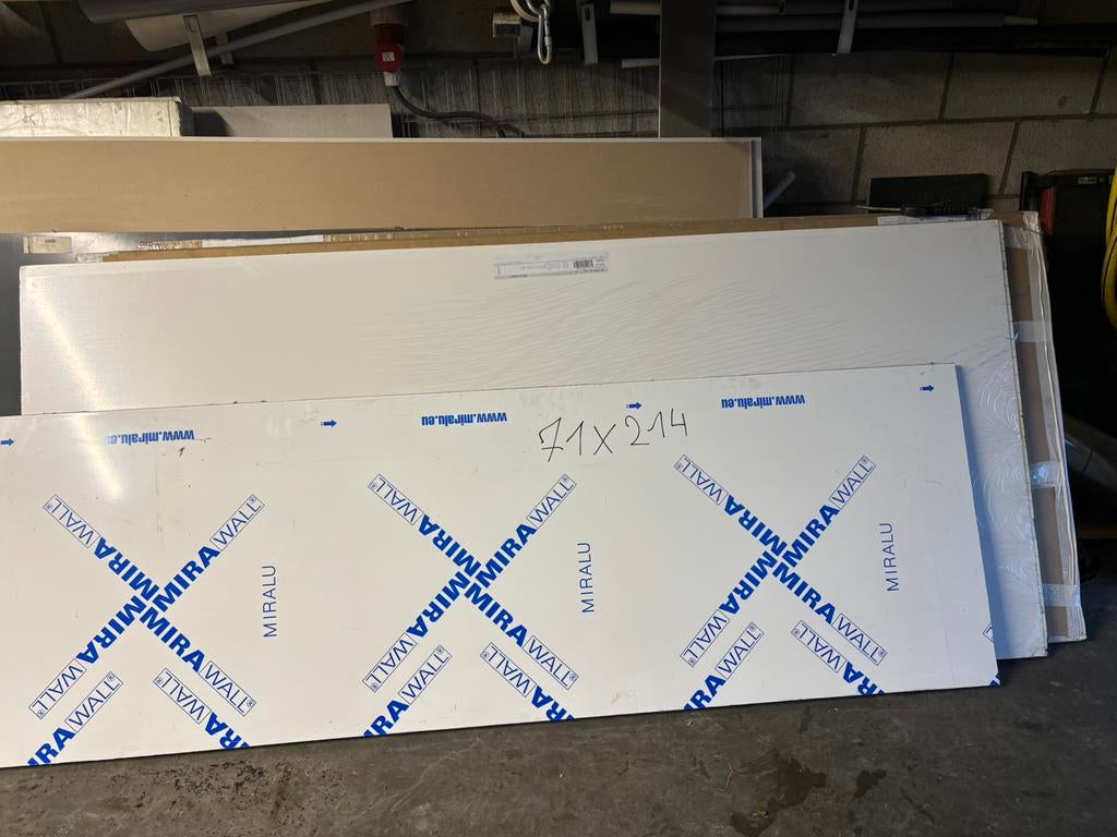 Geisoleerde deurpanelen te koop (wit), Doe-het-zelf en Bouw, Ophalen, Zo goed als nieuw