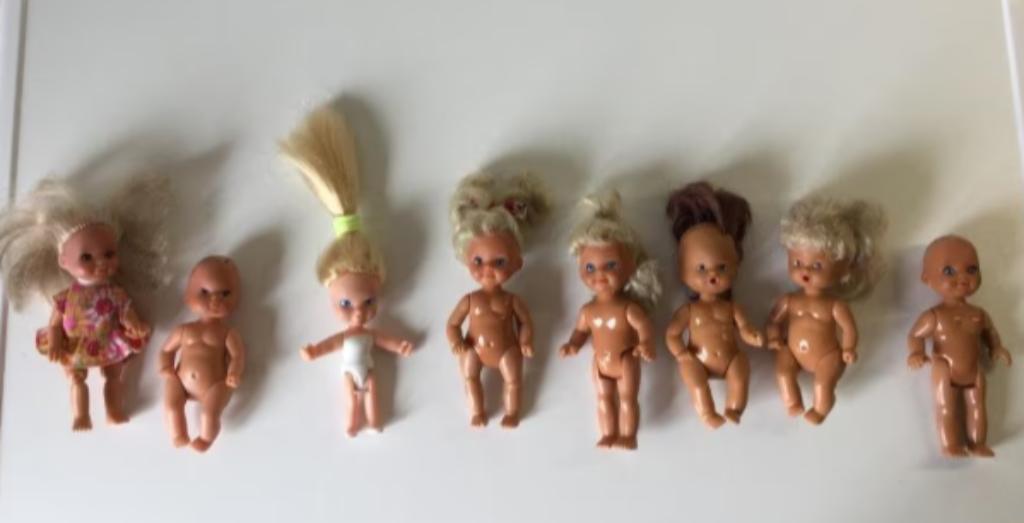 8 Baby popjes ( geen Mattel) voor 4 euro, Enlèvement ou Envoi, Utilisé, Barbie