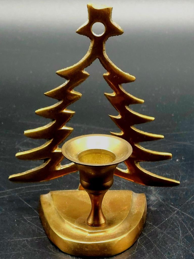 Kandelaartje in de vorm van kerstboom, Antiek en Kunst, Ophalen