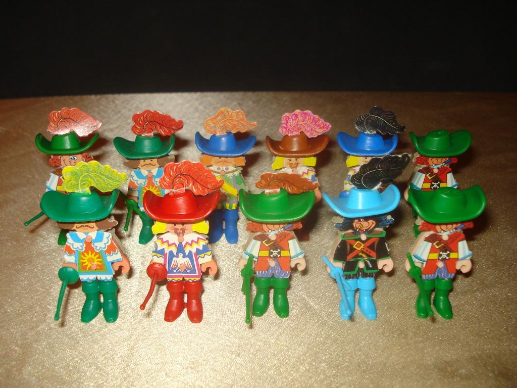 KINDER Lot de 11 Anciennes Figurines Mousquetaires 1991, Enlèvement ou Envoi, Comme neuf, Figurines