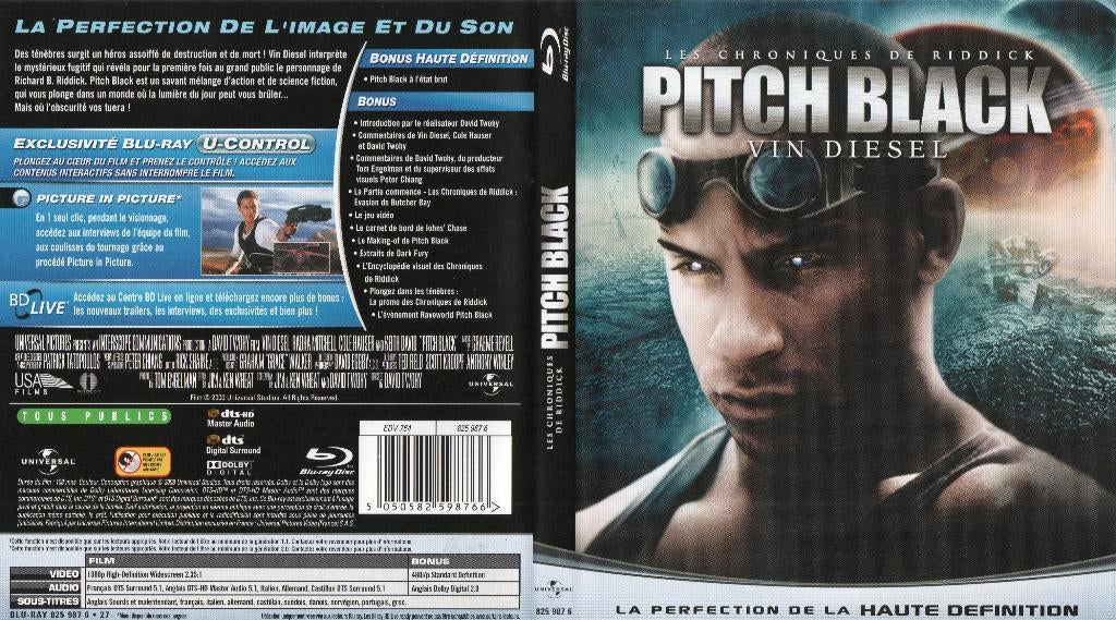 pitch black (blu-ray) neuf, CD & DVD, Blu-ray, Enlèvement ou Envoi, Comme neuf, Action
