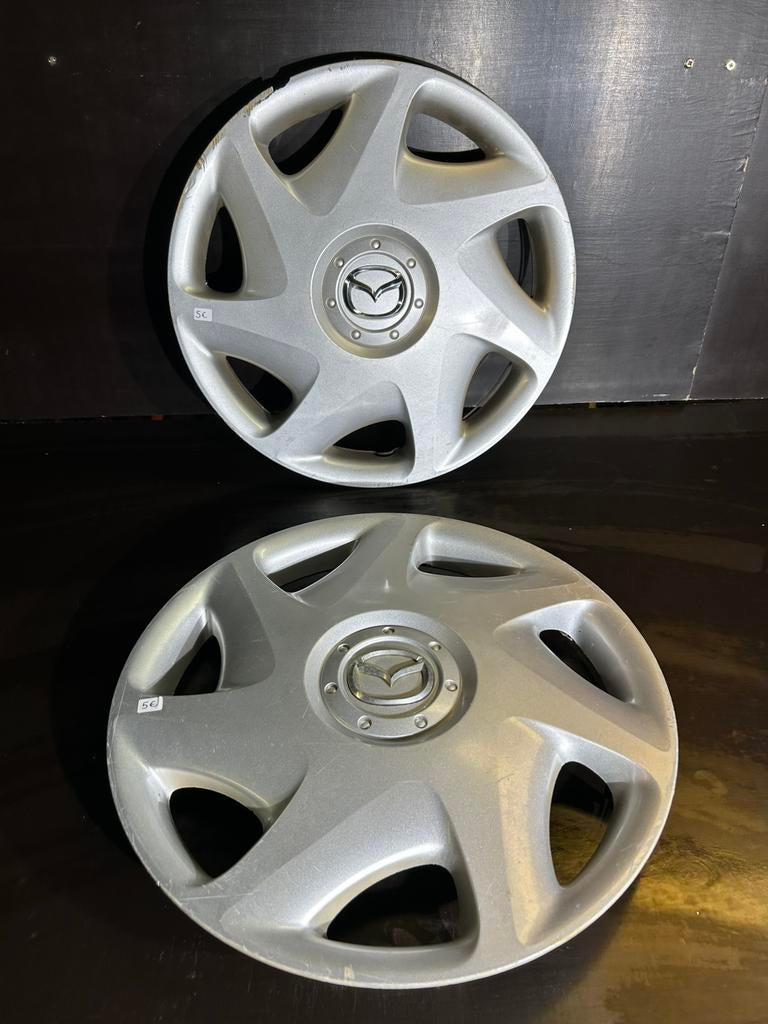 2 enjoliveurs d’origine Mazda 3 en 15", Enlèvement ou Envoi, Utilisé