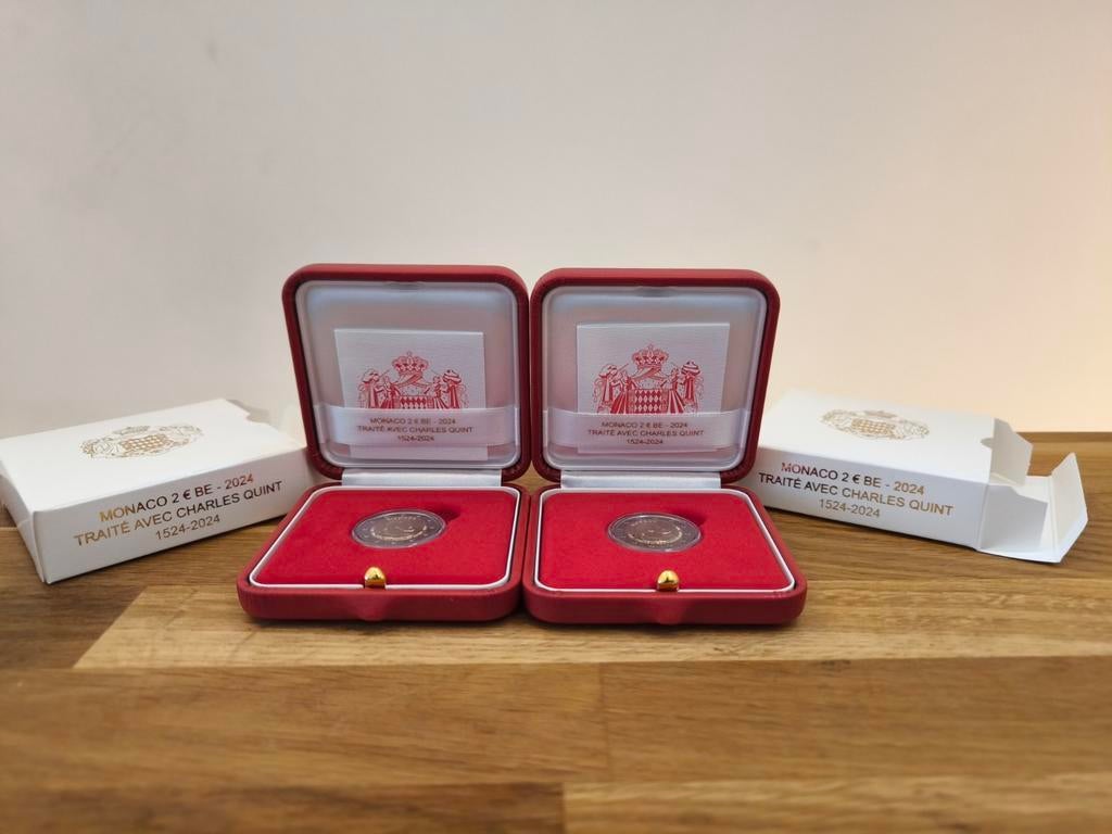 2 euro commémorative BE Monaco 2024  Charles Quint, Enlèvement, Monaco, 2 euros