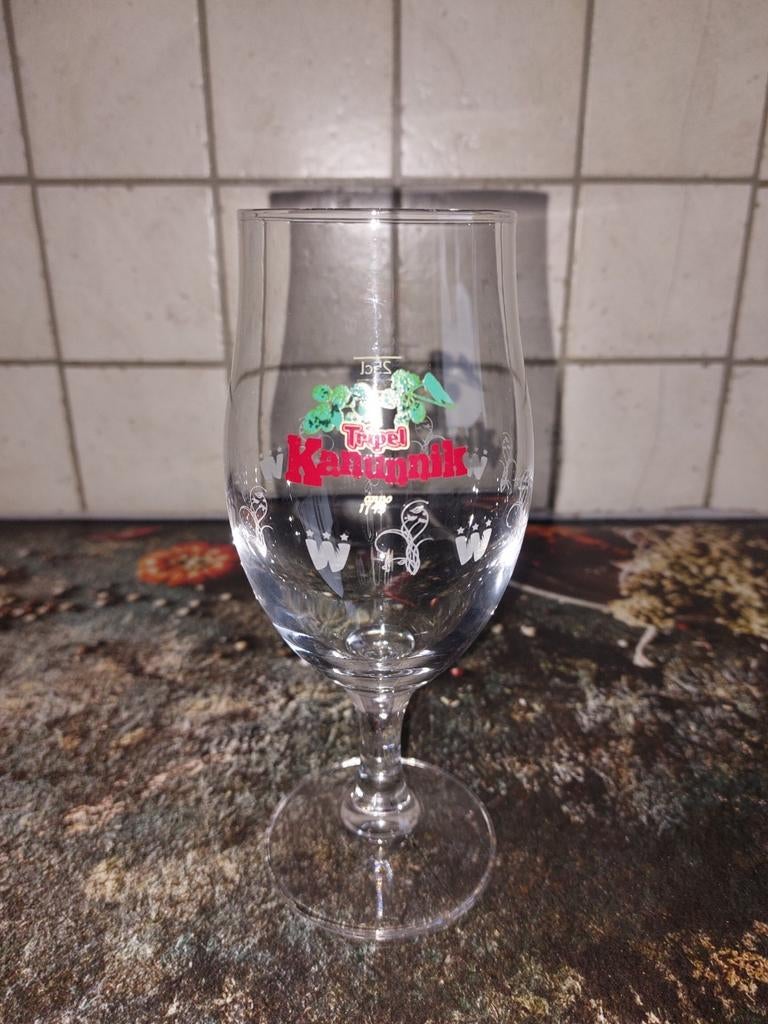 Kanunnik tripel bierglas, Verzamelen, Ophalen of Verzenden, Zo goed als nieuw, Bierglas